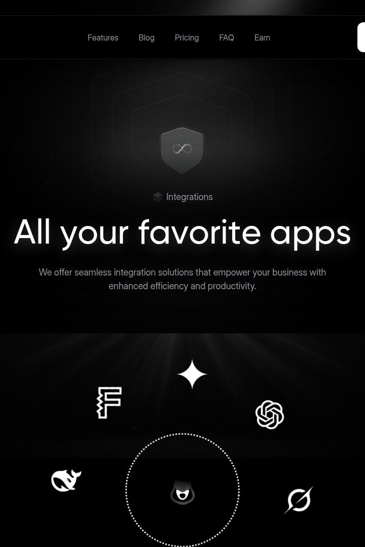 Captura de pantalla de AI Chat - Integraciones