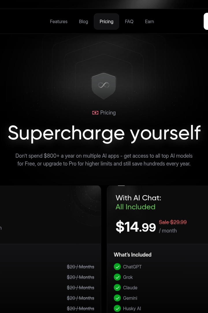 Captura de pantalla de AI Chat - Precios