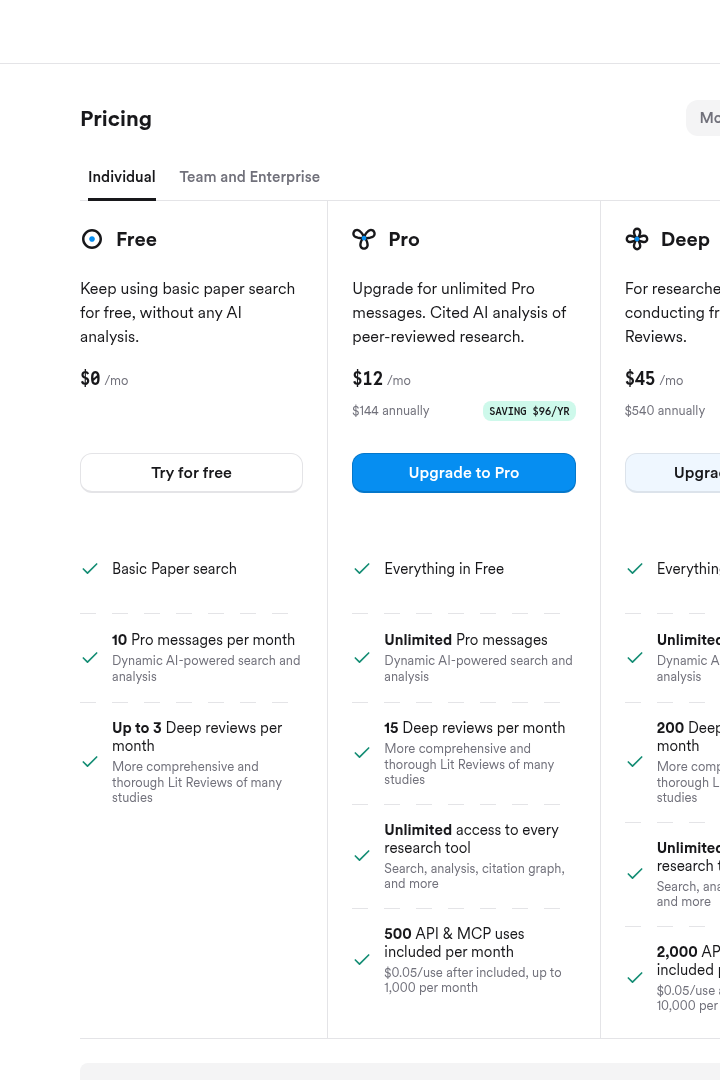 Captura de pantalla de Consensus - Precios