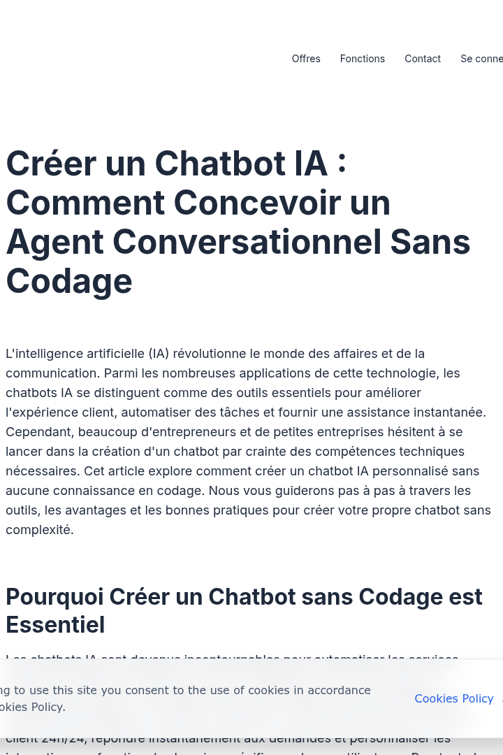 Captura de pantalla de Vitamin AI - Crear Chatbot IA