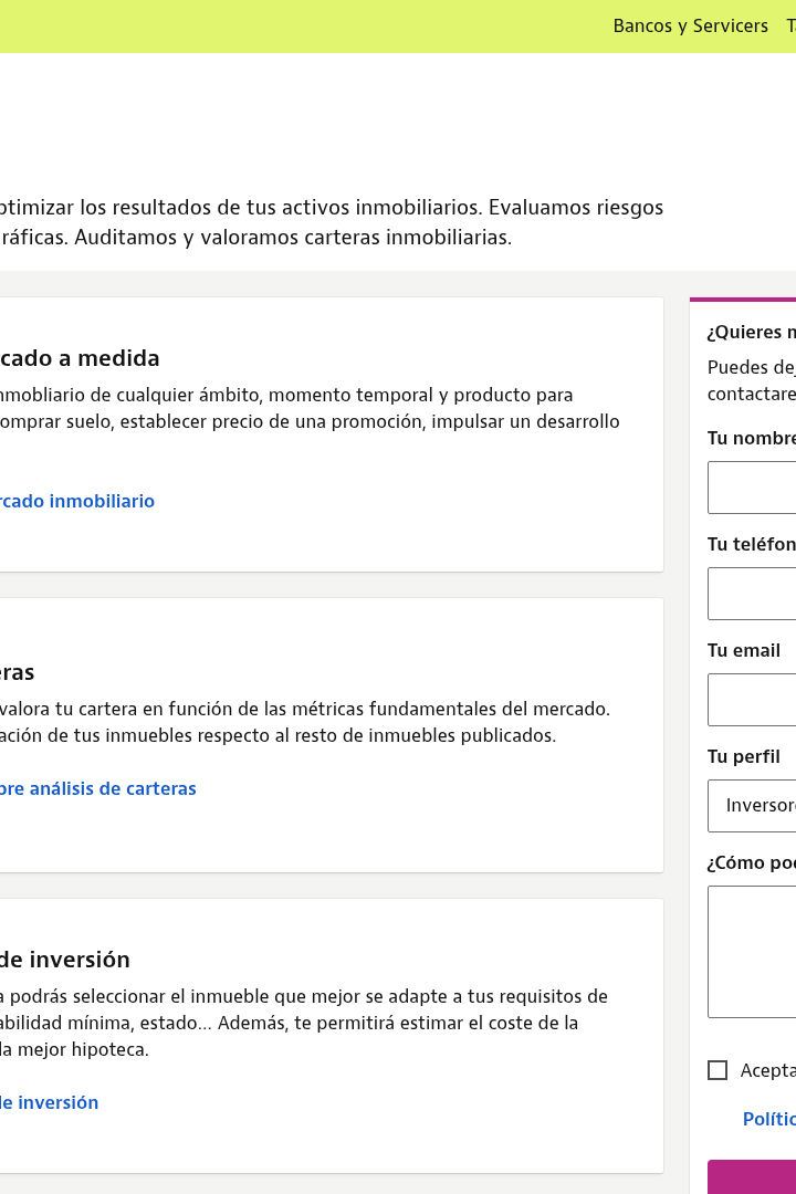 Captura de pantalla de idealista/data - Consultoría Inmobiliaria