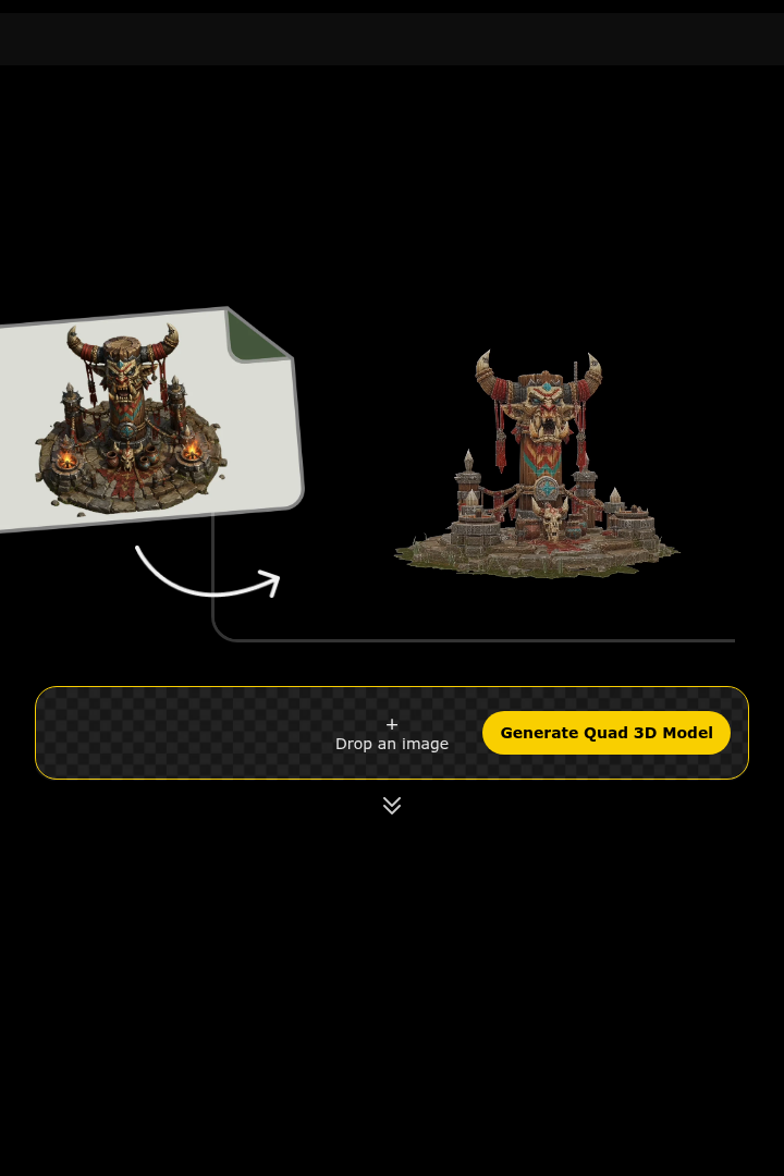 Captura de pantalla de Tripo AI - Remesher AI