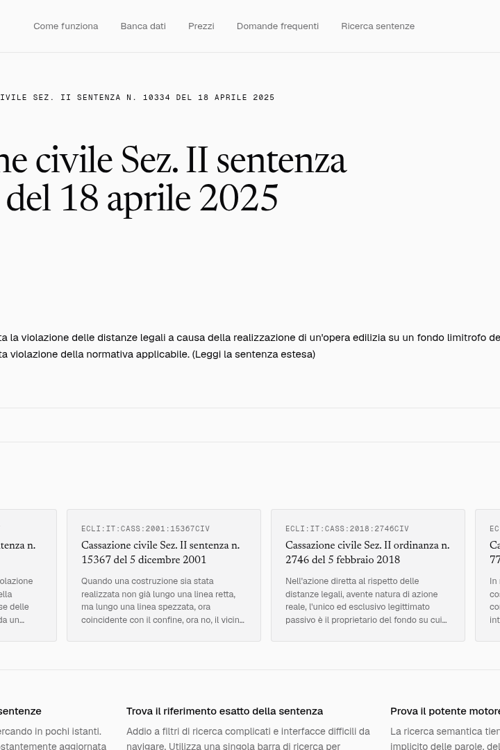 Captura de pantalla de Simpliciter - Detalle de Jurisprudencia (IT)