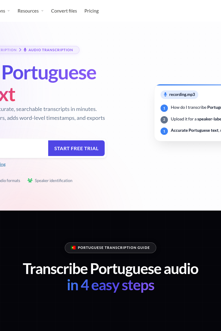 Captura de pantalla de Sonix.ai - Transcripción de Audio