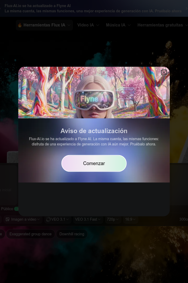 Captura de pantalla de Flux-AI.io - Hero