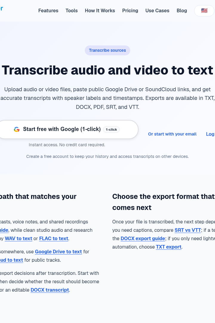 Captura de pantalla de InstantTranscriber - Transcriptor de Audio y Video
