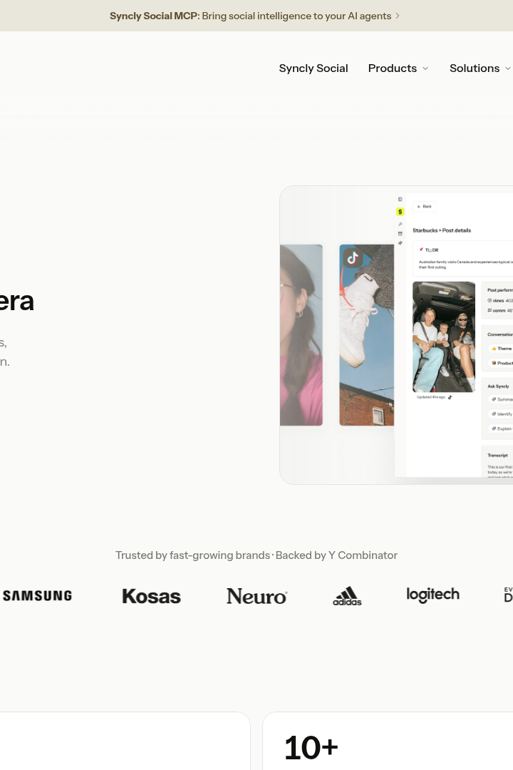 Captura de pantalla de Syncly - Inteligencia Social