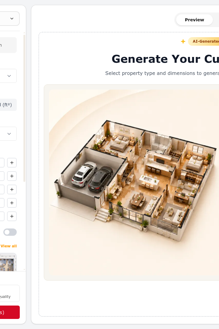 Captura de pantalla de Home-Design.AI - Generador de Planos