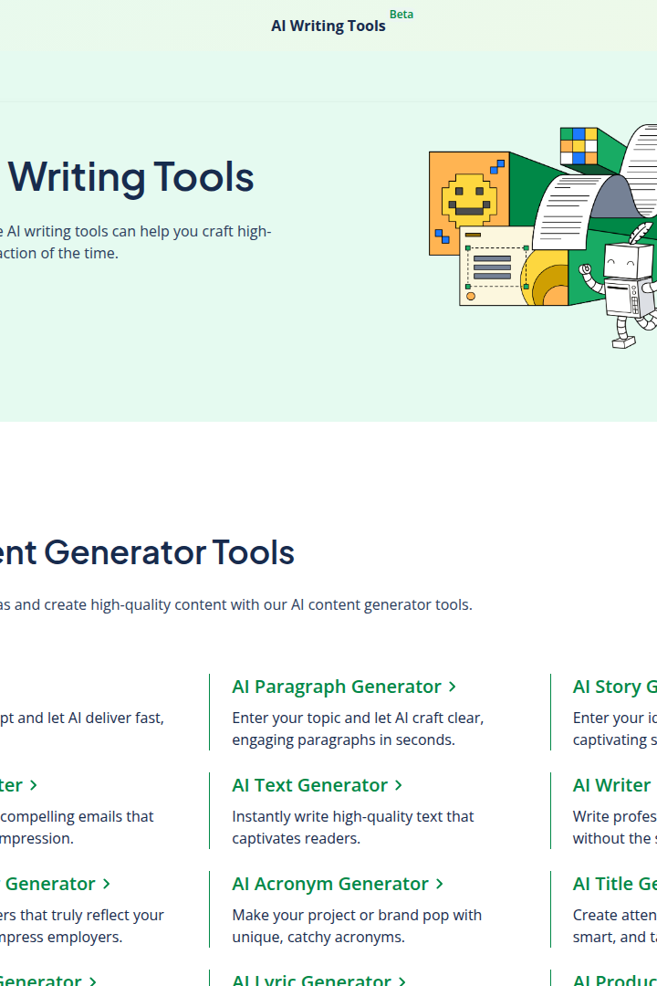 Captura de pantalla de QuillBot - Parafraseador y Herramientas de Escritura