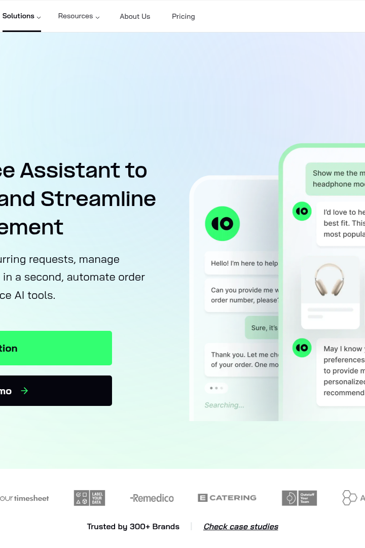 Captura de pantalla de CoSupport AI - Asistente de IA para E-commerce