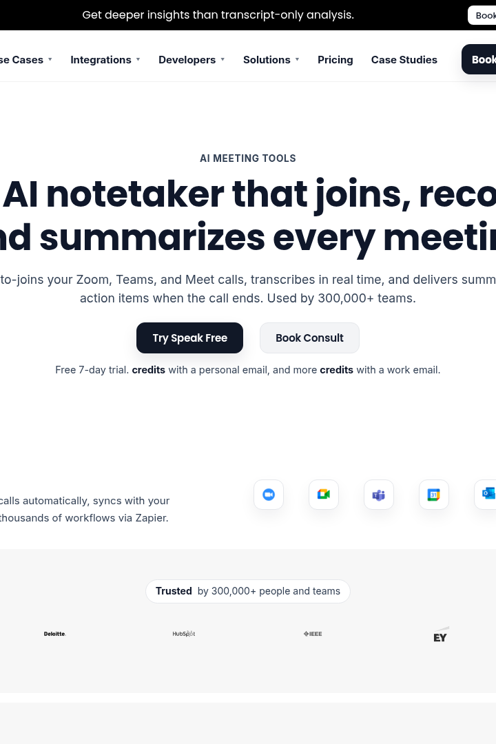 Captura de pantalla de Speak AI - Generador de notas de IA