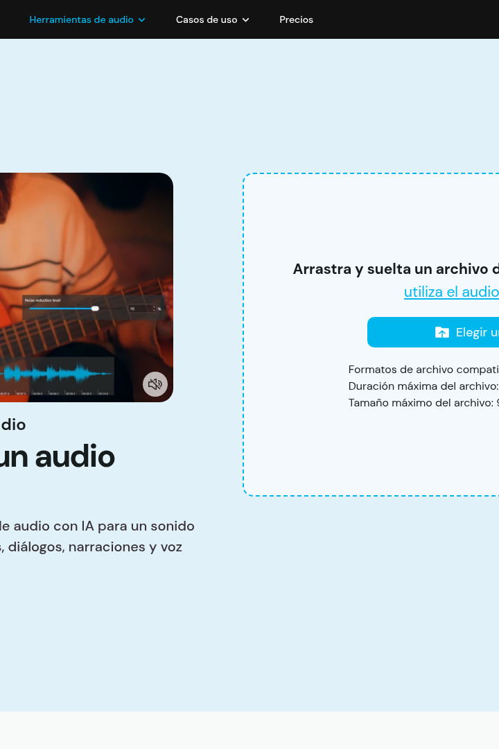 Captura de pantalla de MyEdit Editor de audio IA - Eliminador de Ruido