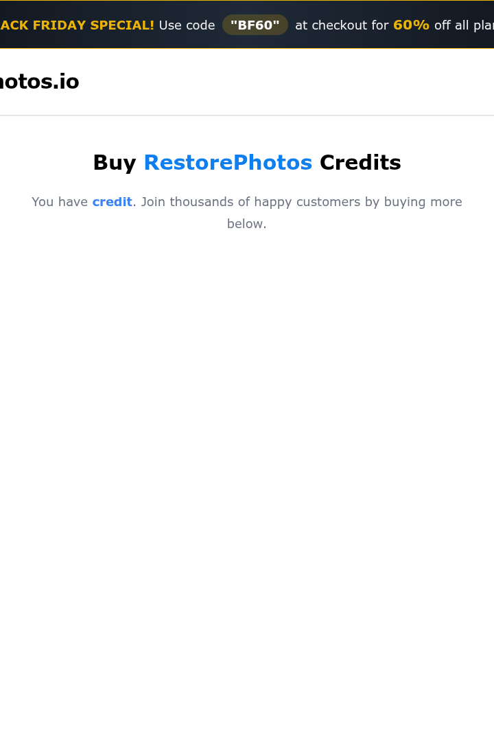 Captura de pantalla de RestorePhotos - Precios