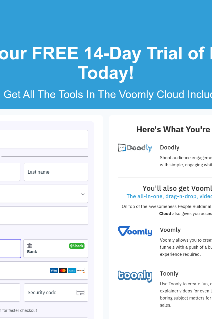 Captura de pantalla de Doodly - Precios Cloud
