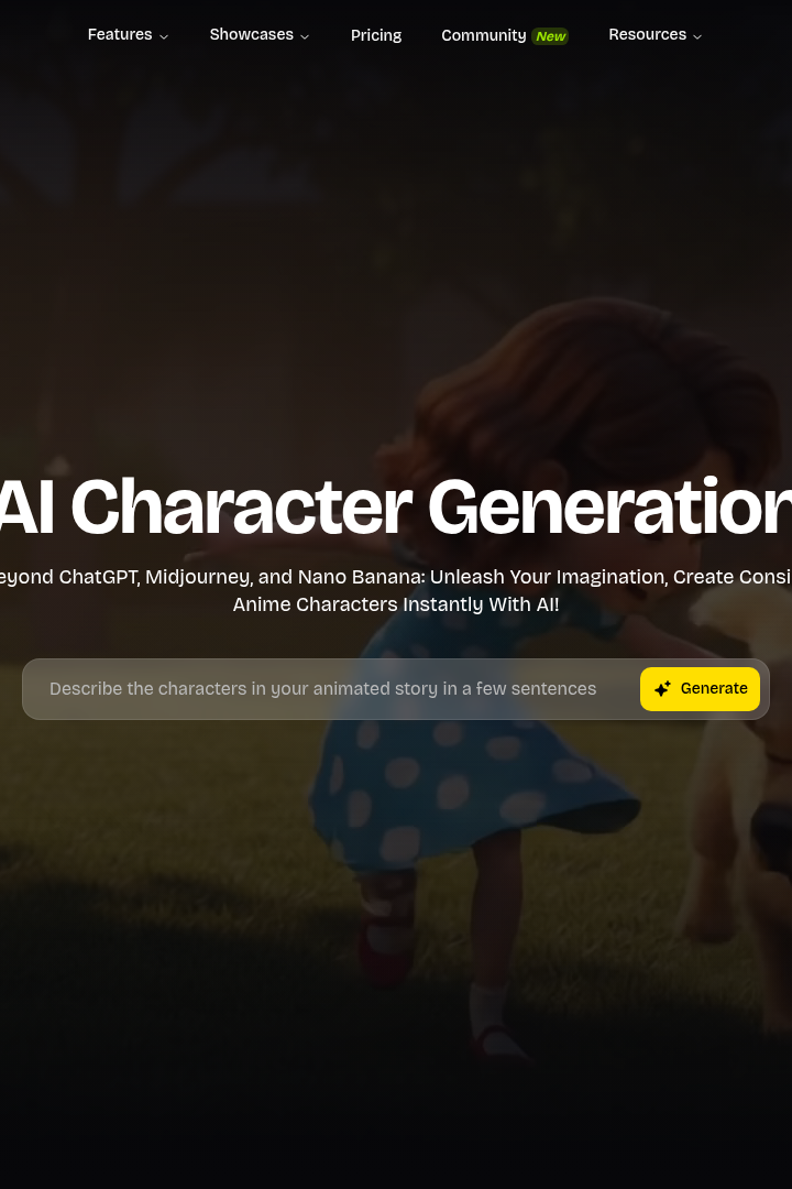 Captura de pantalla de Animate AI - Generación de Personajes IA