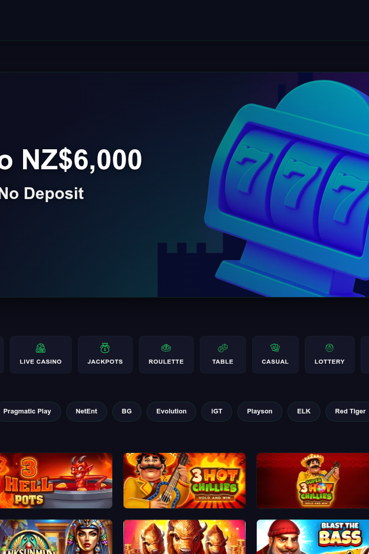 Captura de pantalla de DegenCity Casino - Hero