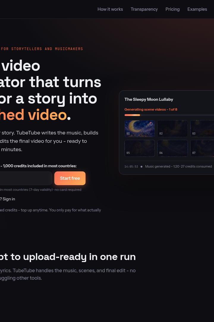 Captura de pantalla de TubeTube - Hero