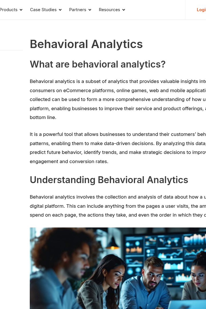 Captura de pantalla de Customers.ai - Análisis de Comportamiento