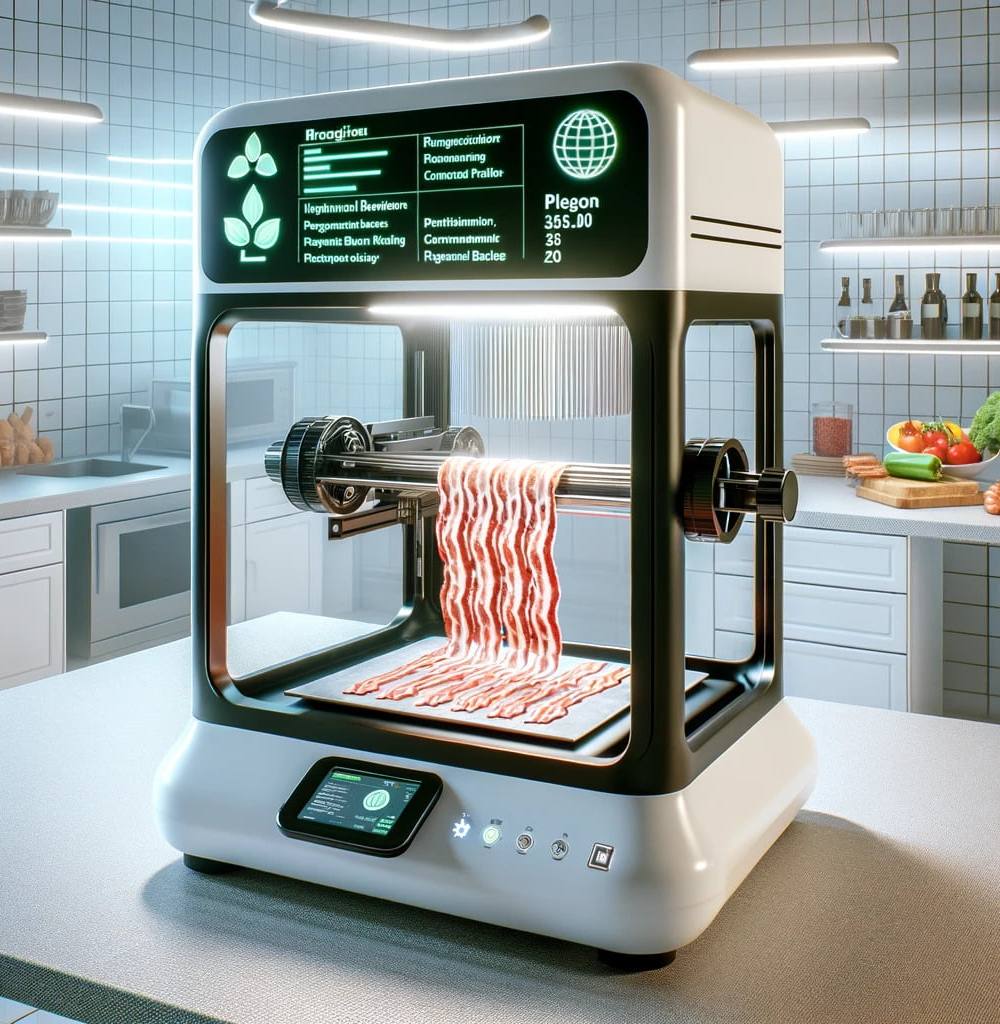 bacon impreso en 3d
