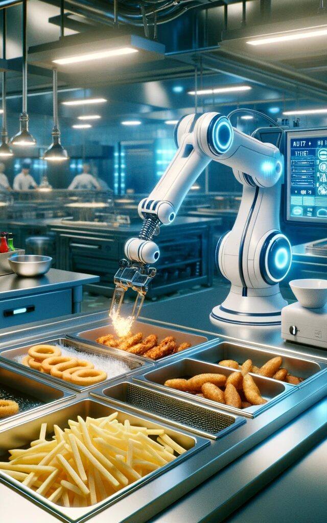 brazo robotico cocina