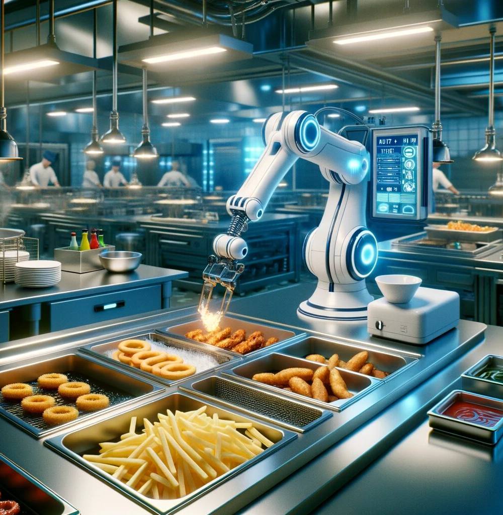 brazo robotico cocina
