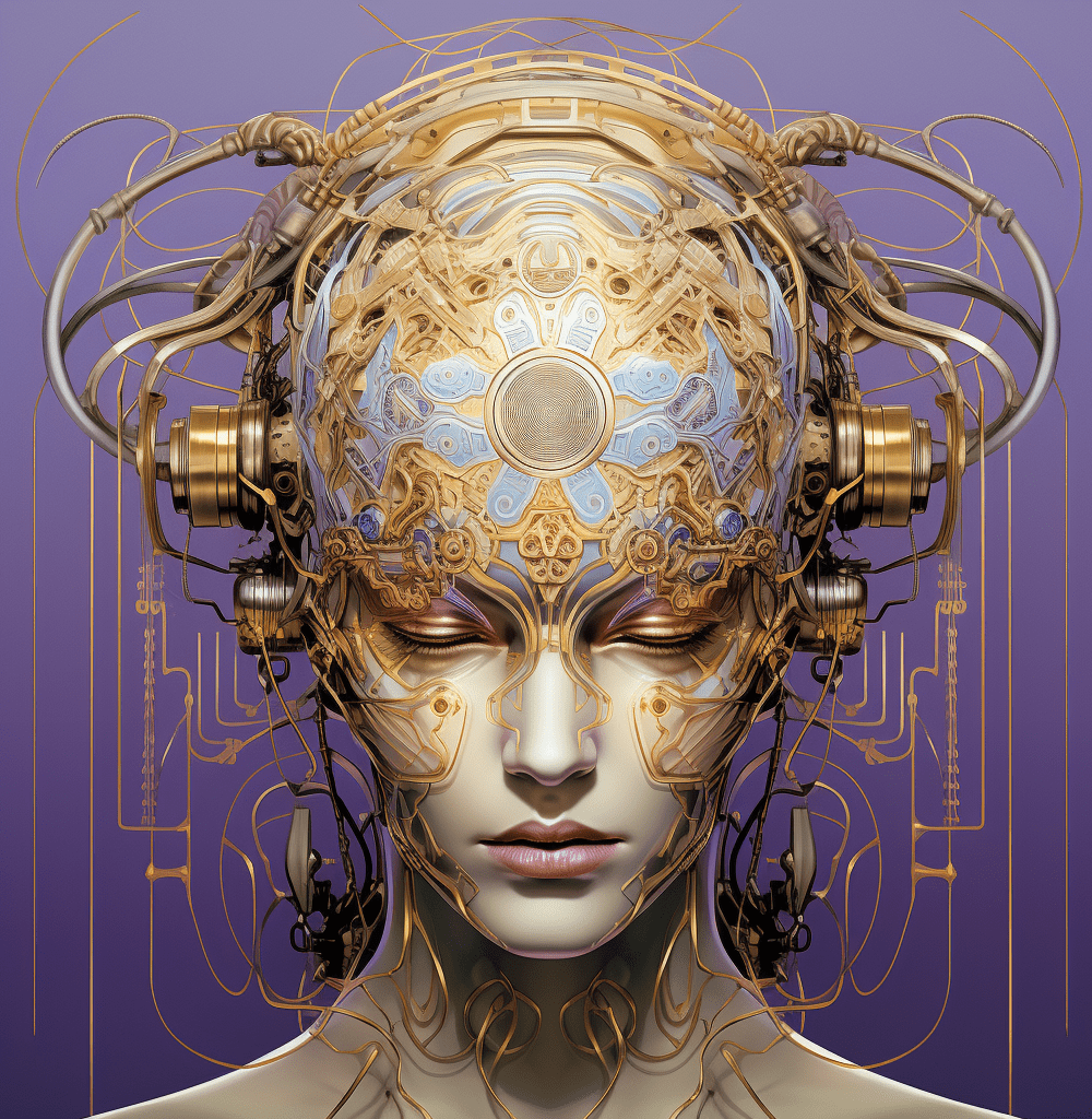 una persona con electrodos en la cabeza
