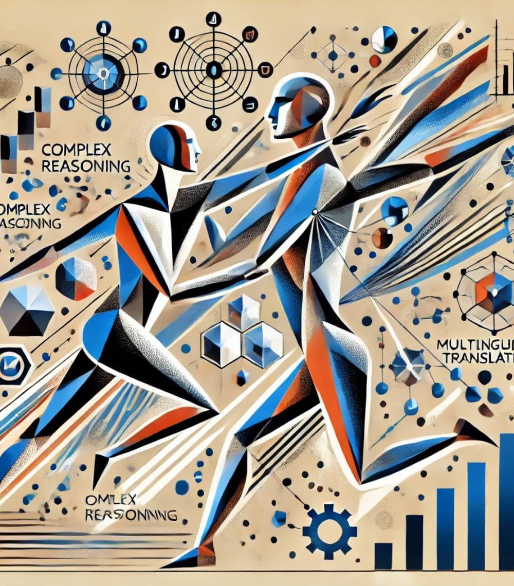 Ilustración figurativa de Llama 3.1 de Meta destacando capacidades avanzadas de IA