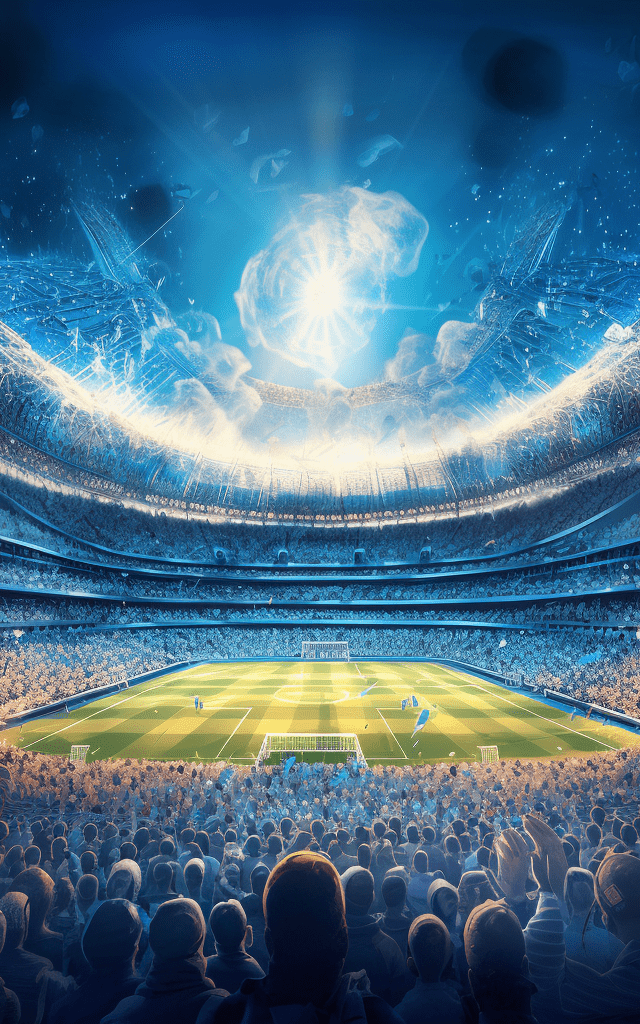 estadio de futbol ilustracion