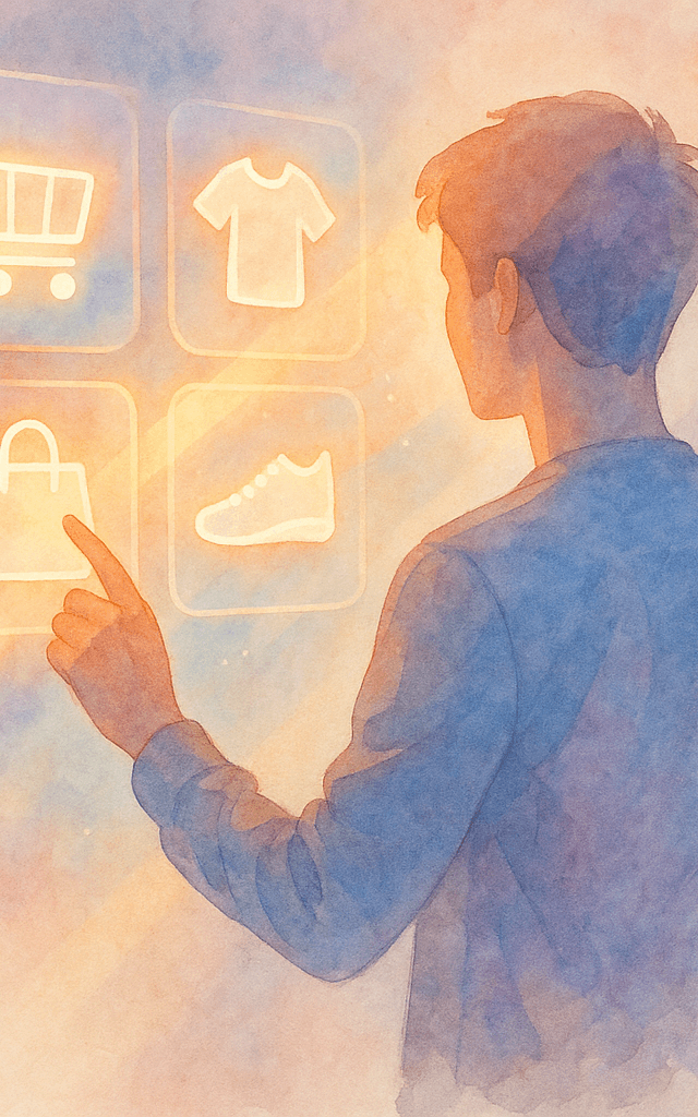 Persona comparando productos con Shopping Research de OpenAI