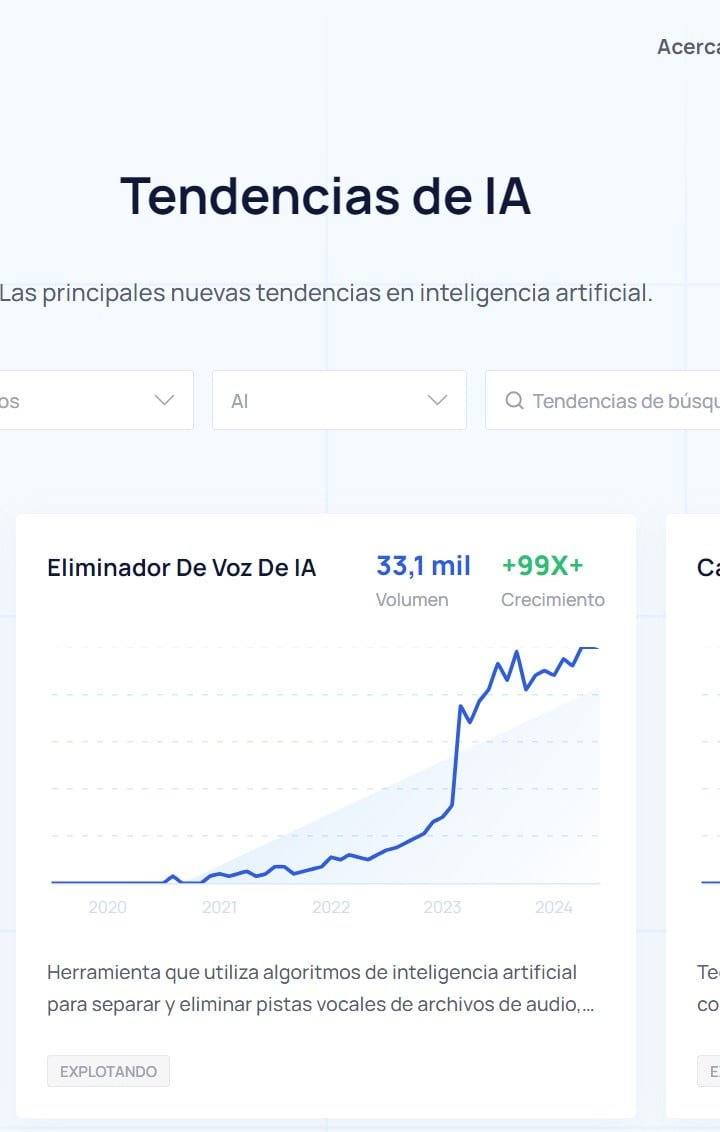 Screenshot 2 de Exploding Topics