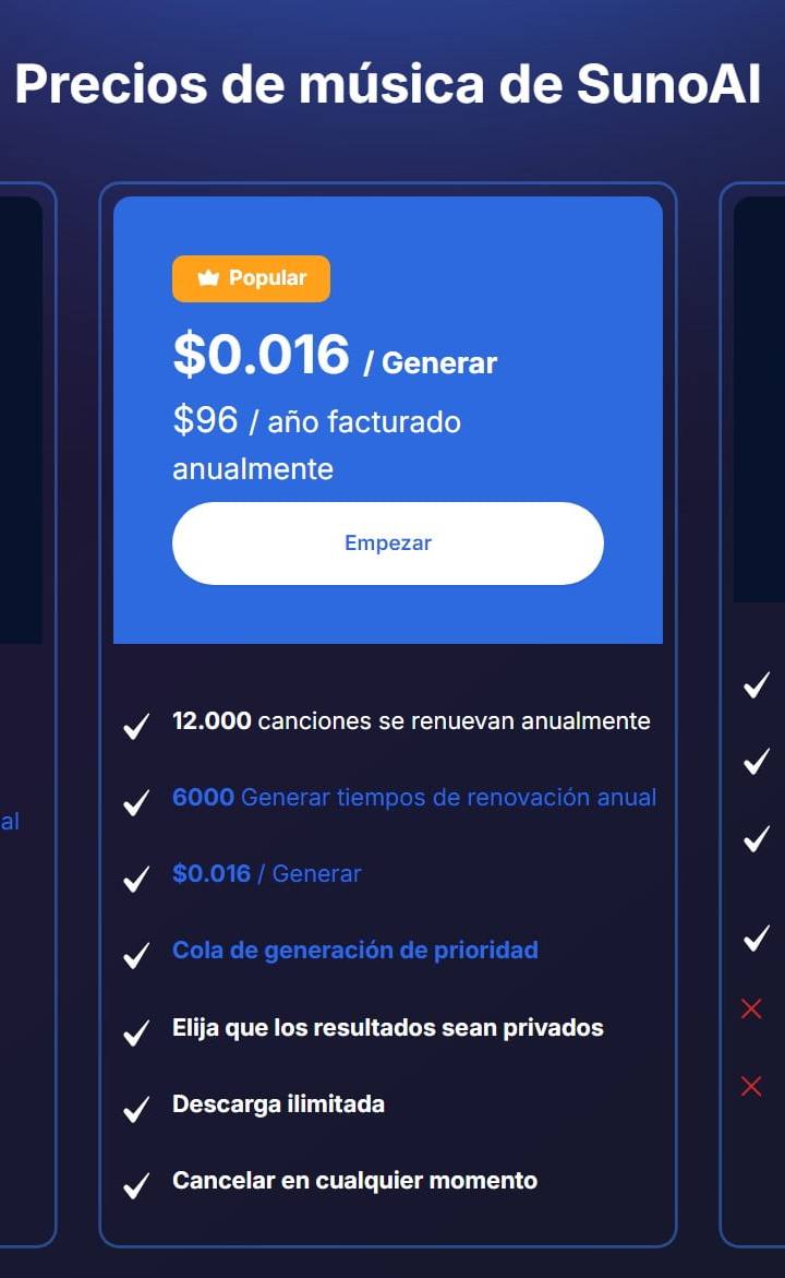 Screenshot 2 de Suno AI